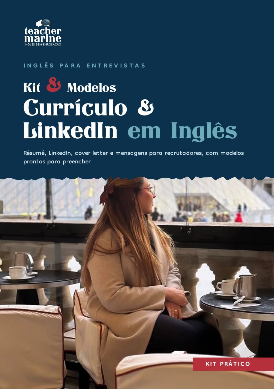 Capa do Kit Currículo & LinkedIn em Inglês